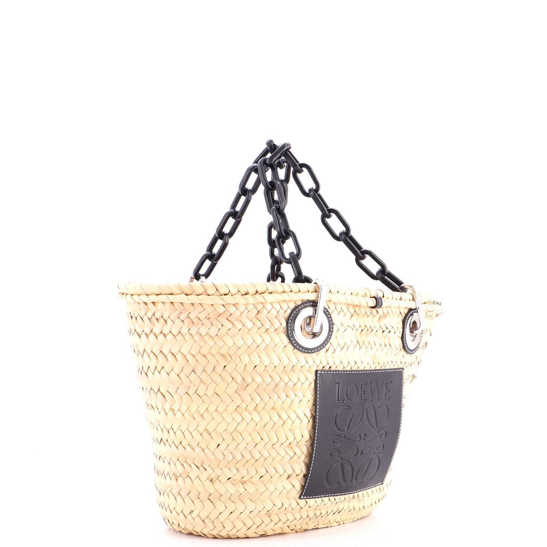 Chain Raffia Basket Loewe Tote Medium - 2