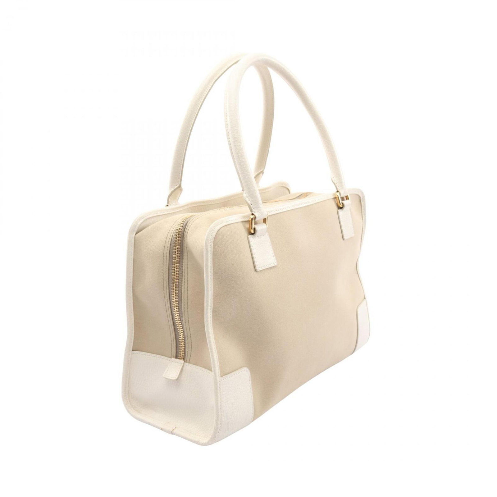 Canvas Leather Handbag Loewe - 2