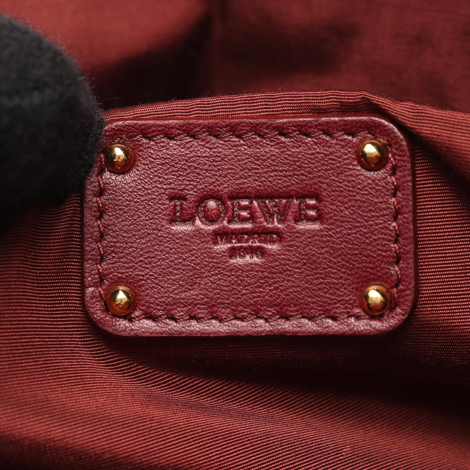 Canvas Leather Handbag Loewe - 4