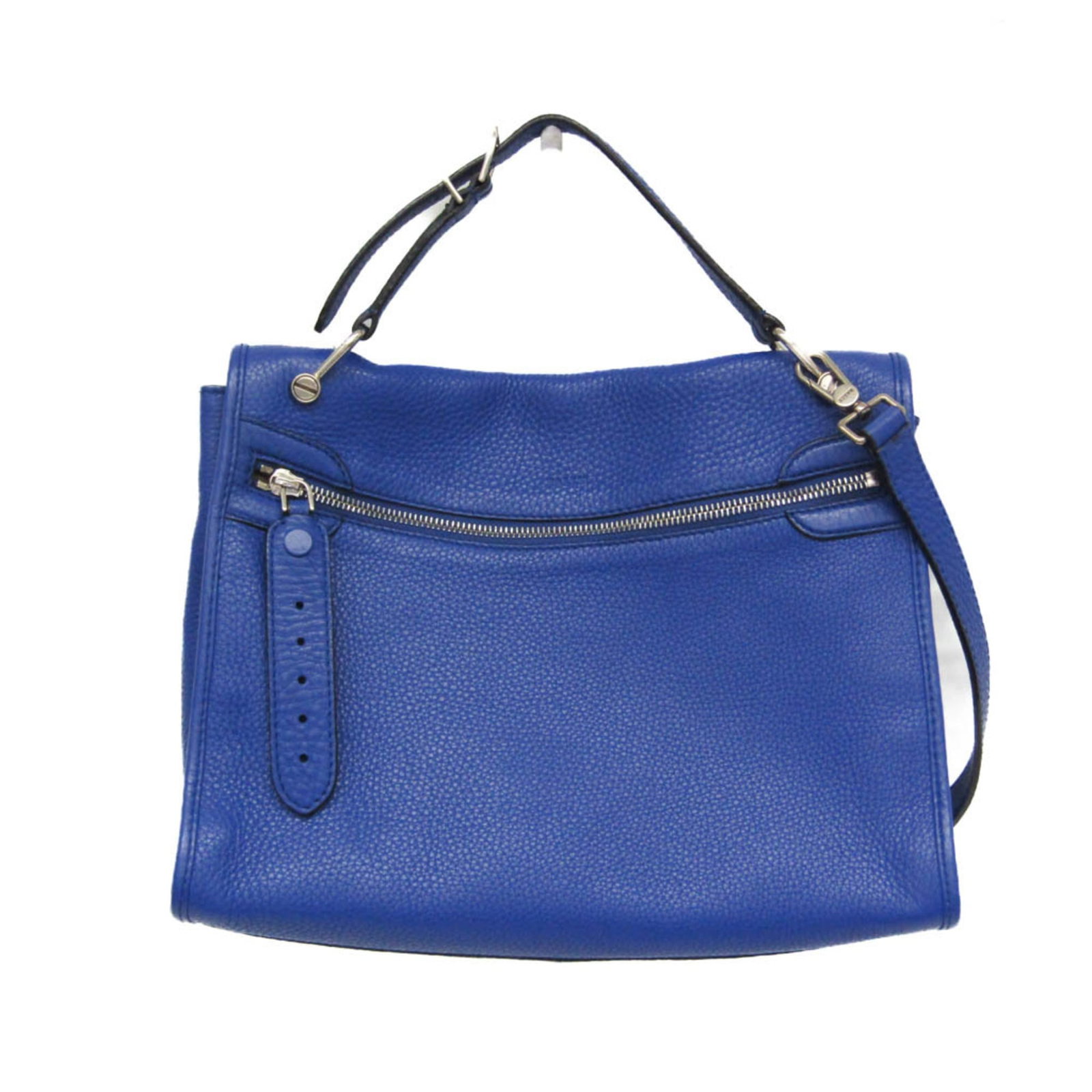 Shoulder Handbag Leather Bally: Shoulder Handbag Leather Bally The Bally shoulder handbag features a beautiful blue leather exterior with a sturdy zipper closure and a convenient inner zipper pocket for added organization.