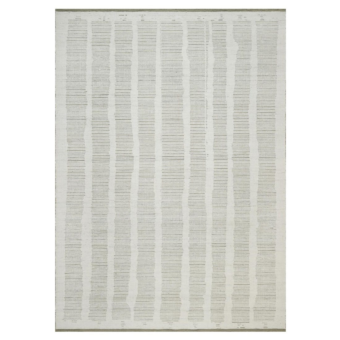 10'x14'1" Ivory Flat Weave with Pile Rug Undyed Natural Wool Hand Woven: 10'x14'1" Ivory Flat Weave with Pile Rug Undyed Natural Wool Hand Woven This stunning 10'x14'1" Ivory Flat Weave with Pile Rug is crafted from undyed natural wool, expertly hand-woven in a