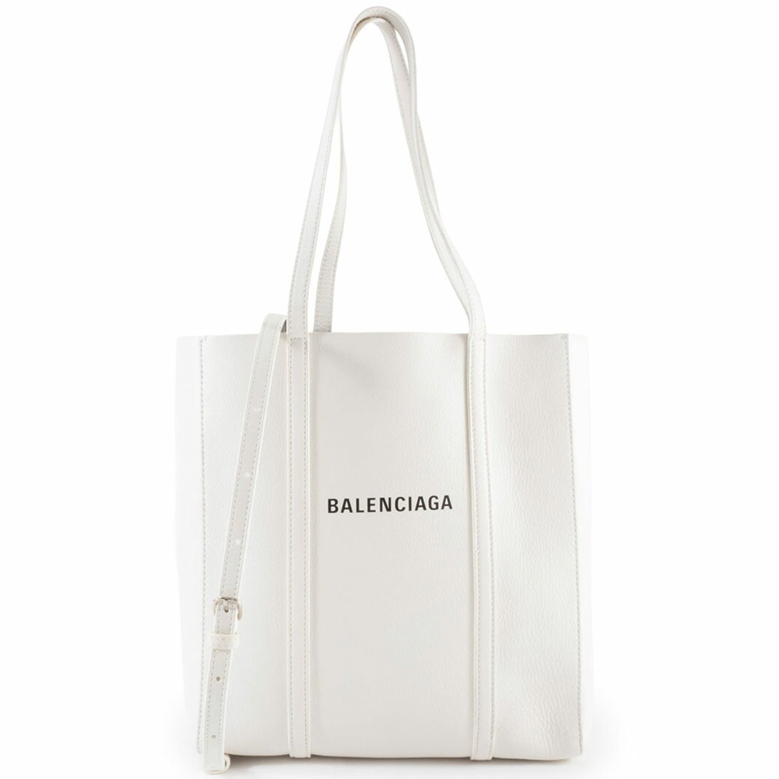 Bag tote leather bag shoulder from Balenciaga: Bag tote leather bag shoulder from Balenciaga White leather shoulder bag from Balenciaga, featuring a classic tote design with clean lines and minimal embellishments. Measuring 30cm x 25cm x 12cm, it