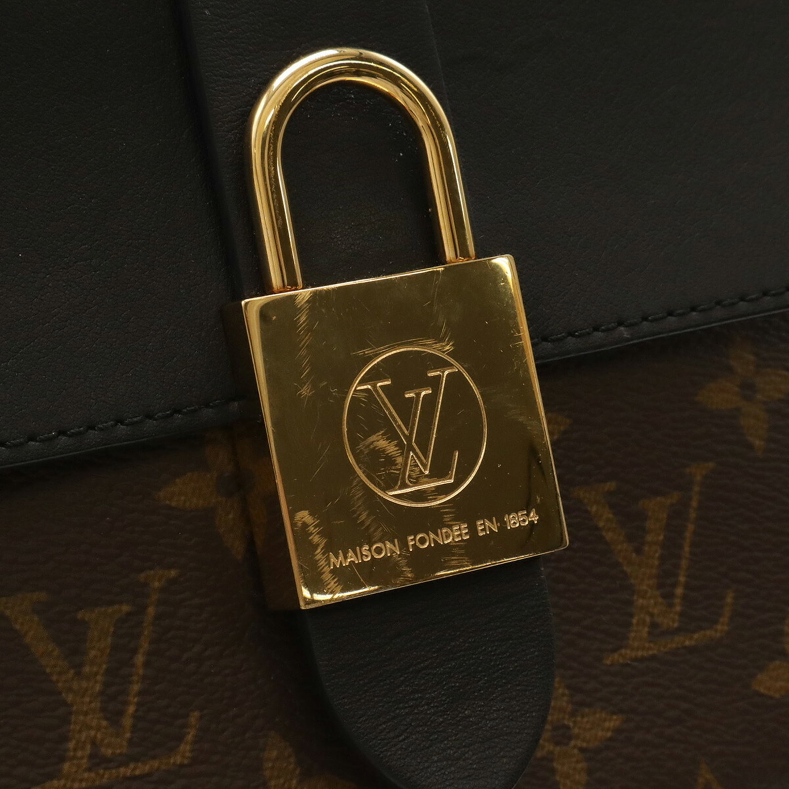 Handbag Monogram Leather Vuitton Louis Shoulder - 5