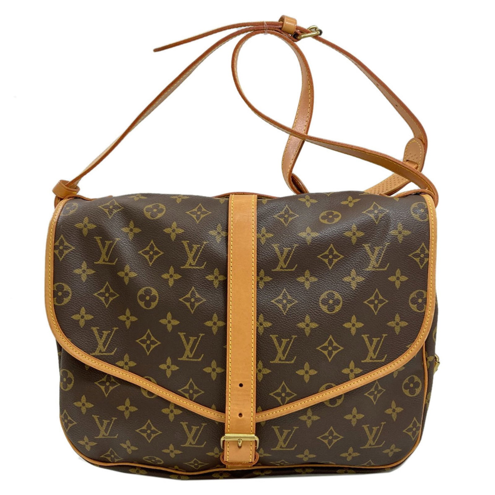 Shoulder Bag Monogram Vuitton Louis: Shoulder Bag Monogram Vuitton Louis Brown Monogram Louis Vuitton Shoulder Bag, 30cm x 33cm x 22cm. This pre-owned bag features the iconic monogram pattern in brown and has a few traces of usage with s