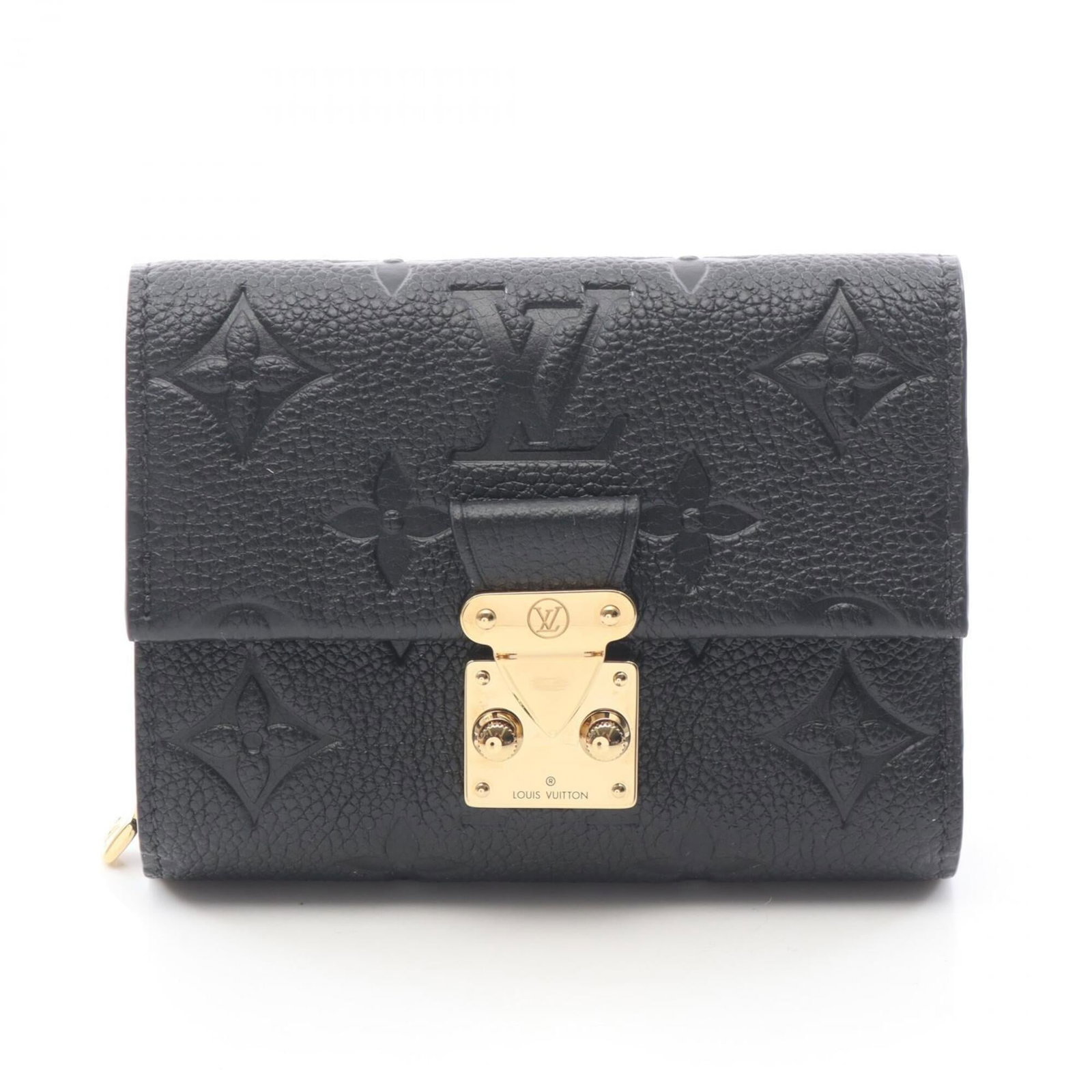 Monogram Empreinte Leather Tri Fold Wallet Louis Vuitton: Monogram Empreinte Leather Tri Fold Wallet Louis Vuitton Monogram Empreinte Leather Tri Fold Wallet Louis Vuitton. This black, tri-fold wallet features the iconic Monogram Empreinte pattern and is