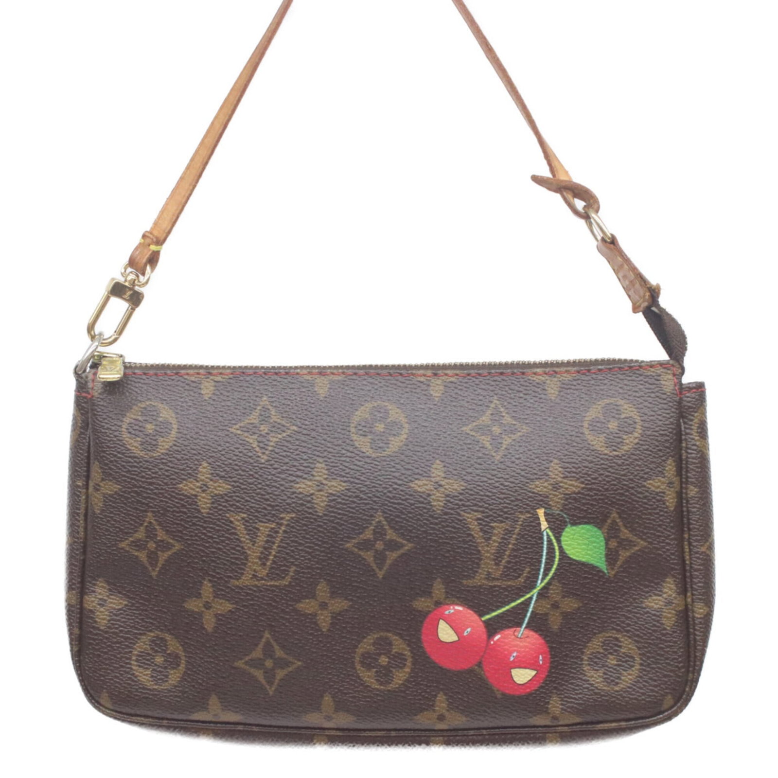 Louis Vuitton Handbag: Louis Vuitton Handbag Brown and Red Louis Vuitton Handbag for Women. This used handbag features the iconic monogram pattern in brown and red, with a classic design that exudes timeless elegance. With