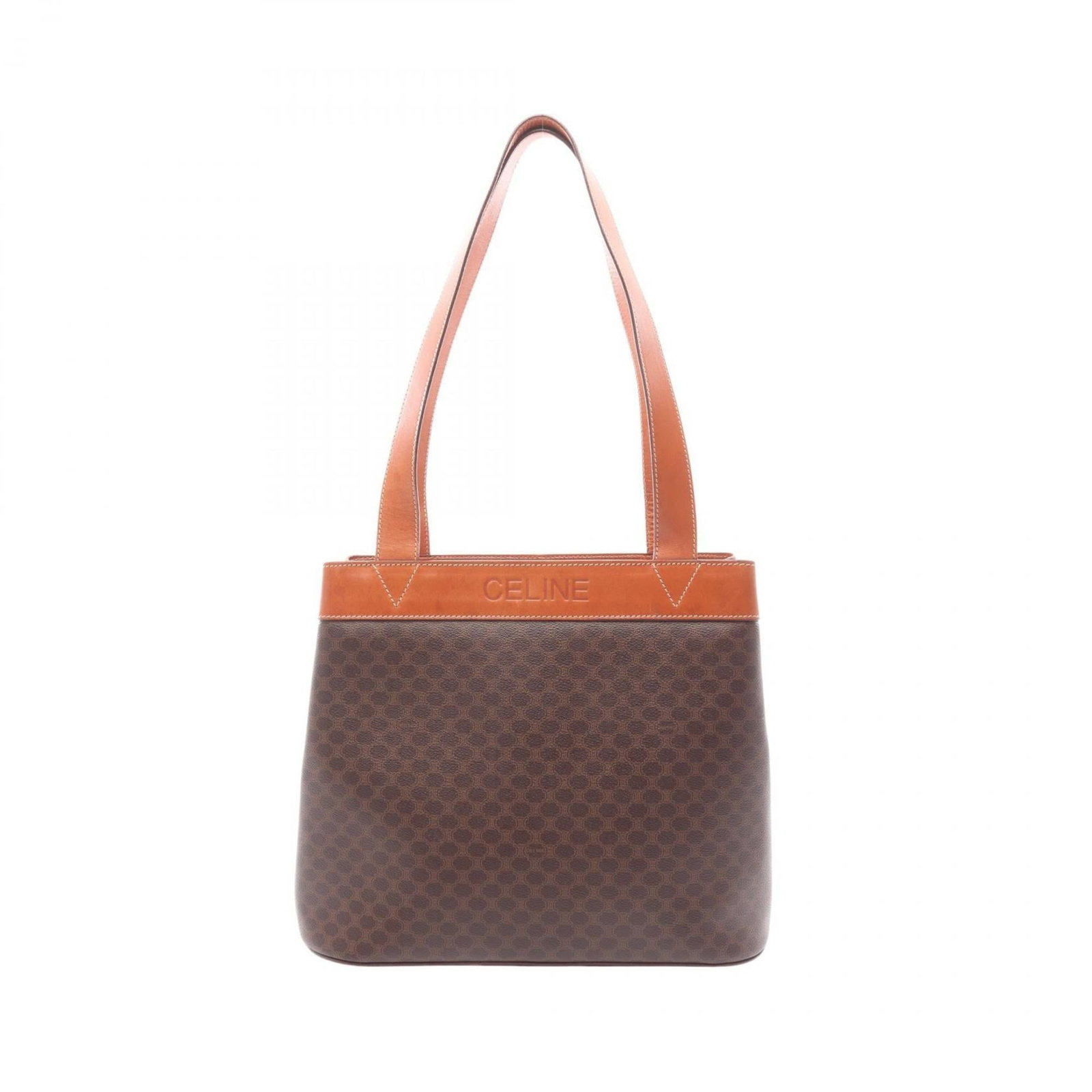 Celine Handbag Tote Bag Coated Canvas: Celine Handbag Tote Bag Coated Canvas Coated canvas construction provides durability and style to this brown Celine tote bag. Measuring 28cm x 35cm x 16cm, it features a classic design with subtle