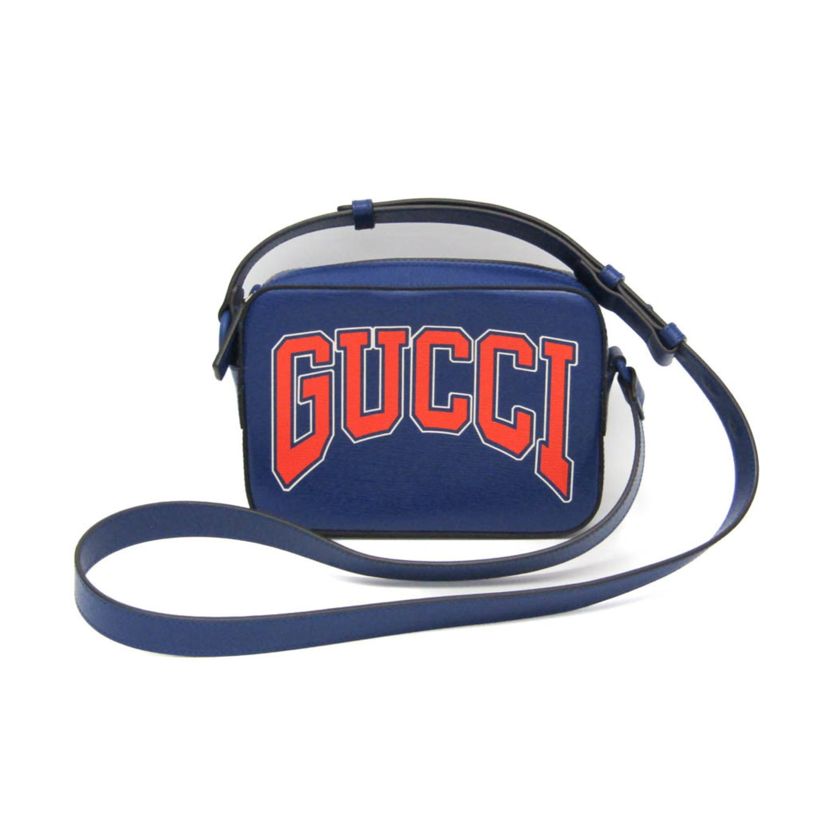 Shoulder Bag Leather Gucci: Shoulder Bag Leather Gucci Blue and Orange Gucci Leather Shoulder Bag. This stylish shoulder bag features a durable leather exterior, zip closure, and snap pocket for added convenience. With its class
