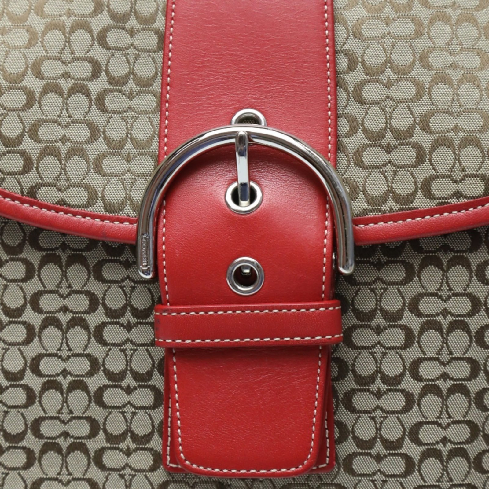 Coach Shoulder Bag Canvas - 10