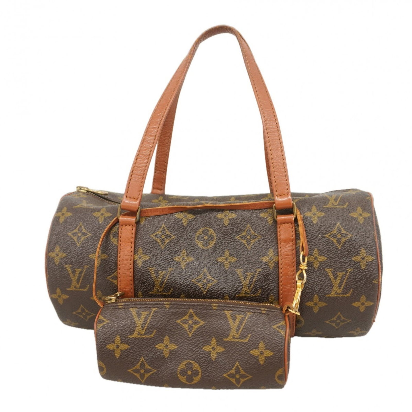Louis Vuitton Handbag: Louis Vuitton Handbag Brown Louis Vuitton Handbag for Women, 15cm x 30cm x 15cm. This used handbag features traces of usage and minor scratches/dirt, but remains in good condition. The iconic brown