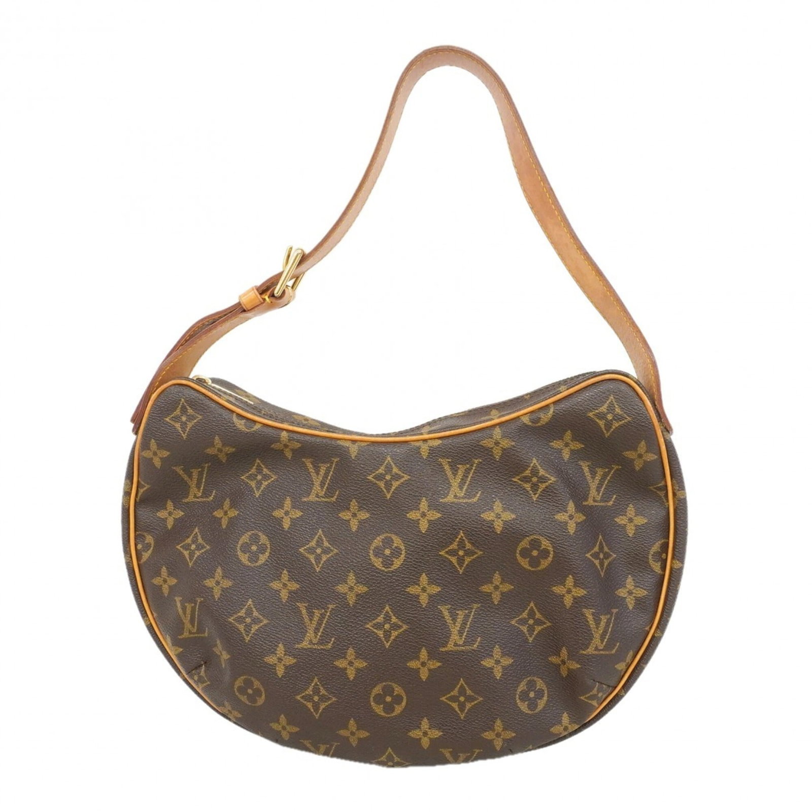 Shoulder bag by Louis Vuitton: Shoulder bag by Louis Vuitton Brown Louis Vuitton shoulder bag with classic design, measuring 20cm x 30cm x 6cm. The bag shows signs of usage, including scratches and dirt, but remains in good conditi