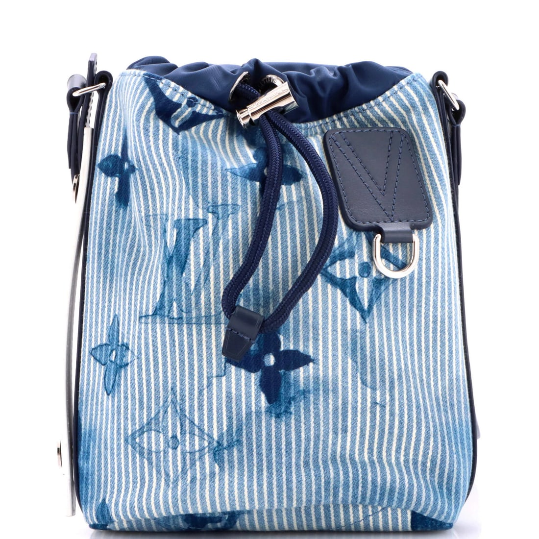 Limited Edition Sac Marin Watercolor Stripes Denim BB Louis Vuitton: Limited Edition Sac Marin Watercolor Stripes Denim BB Louis Vuitton Sac Marin Watercolor Stripes Denim BB Louis Vuitton Limited Edition Bag - A unique blend of denim and watercolor-inspired monogram
