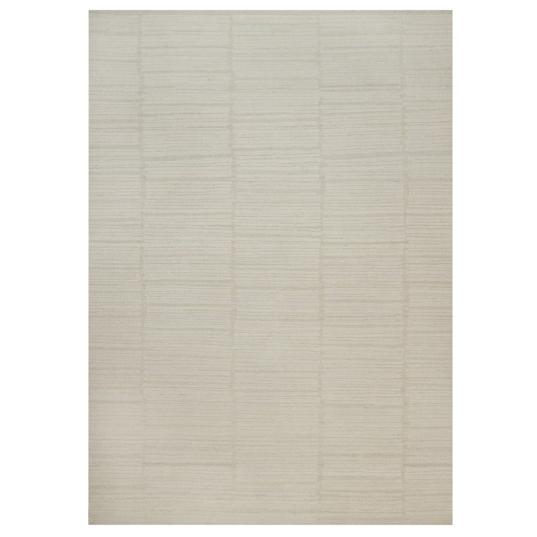 10'x14'2" Ivory Modern Piled Flat Weave Hand Knotted Natural Wool Oriental: 10'x14'2" Ivory Modern Piled Flat Weave Hand Knotted Natural Wool Oriental This stunning 10'x14'2" Ivory Modern Piled Flat Weave Hand Knotted Natural Wool Oriental rug boasts a sleek, modern design