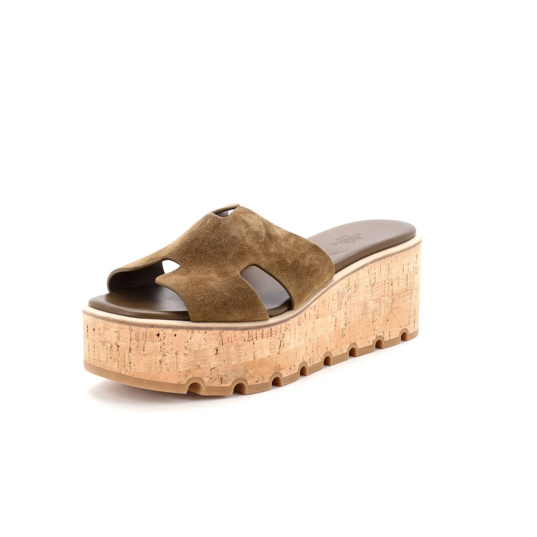 Women's Hermes Eze 30 Sandals Suede Cork (1 of 5)