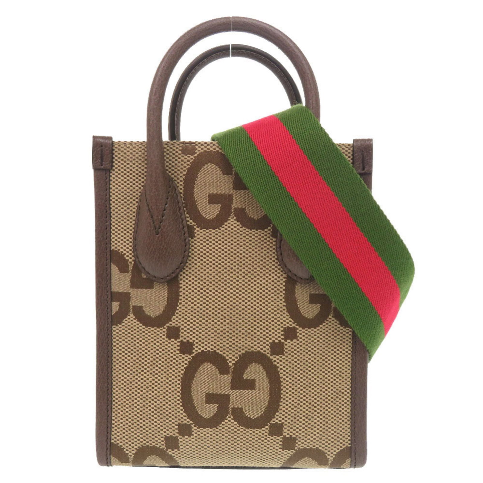 Canvas Leather Gg Canvas Handbag Shoulder Gucci (1 of 9)
