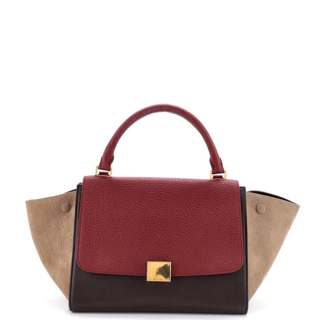 Small Bicolor Leather Trapeze Bag Celine (1 of 6)