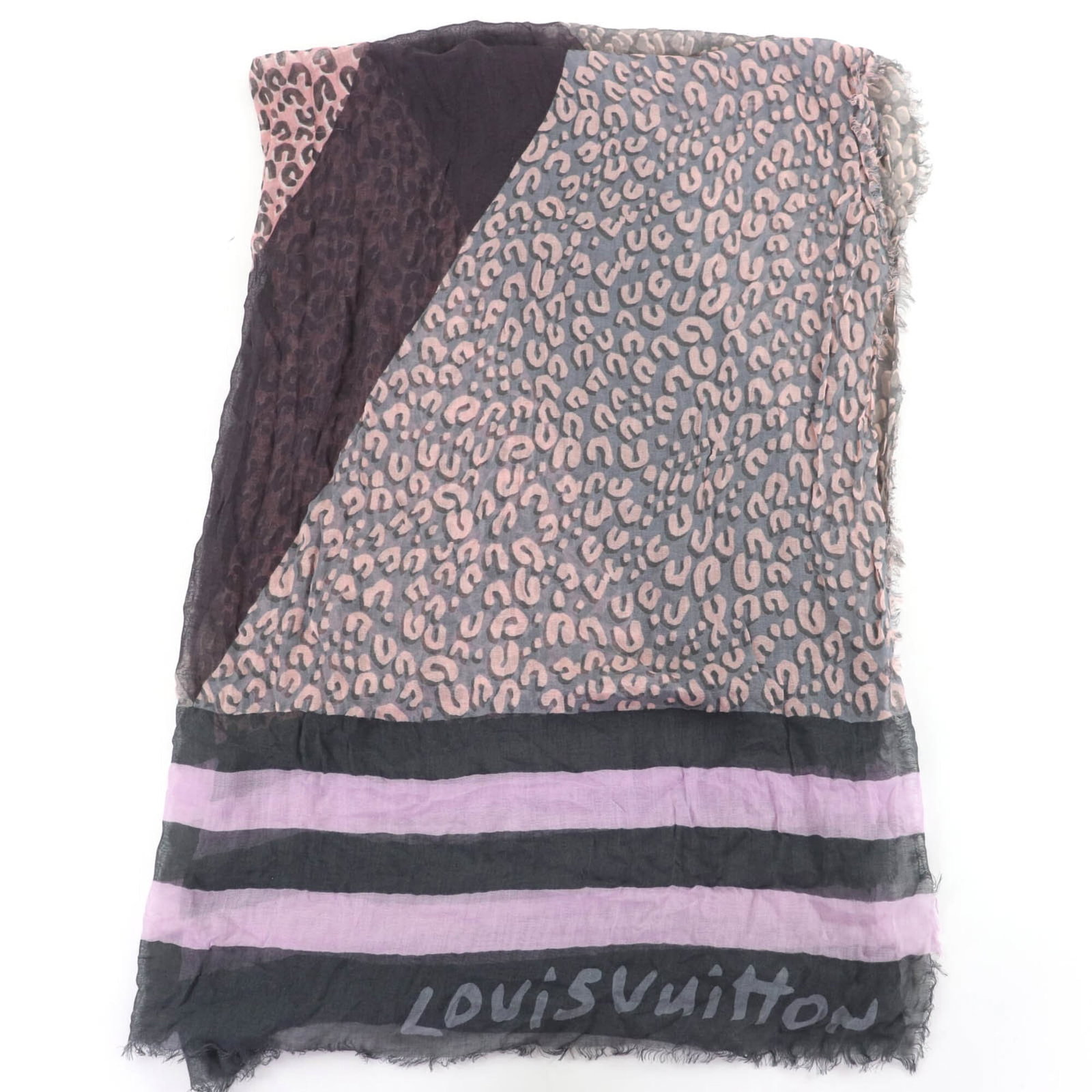 Louis Vuitton Stole Cashmere 70% Silk 30% (1 of 12)