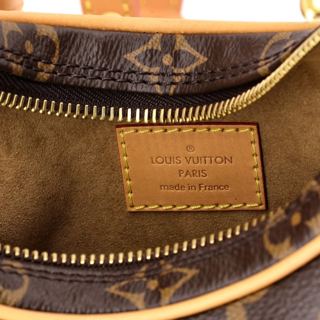 Handbag canvas monogram Louis Vuitton loop - 7