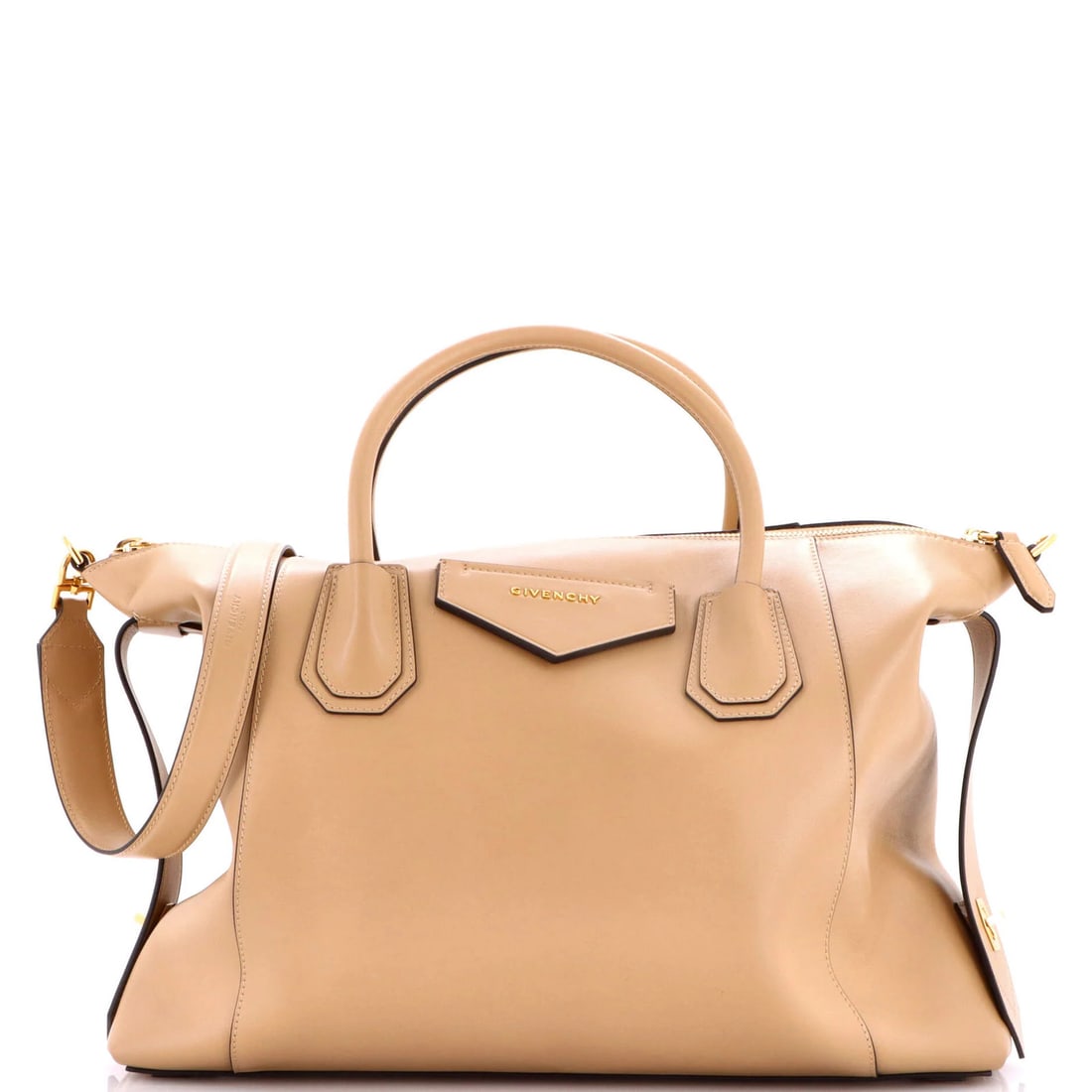Soft bag leather medium givenchy antigona: Soft bag leather medium givenchy antigona Soft and sophisticated, the Medium Antigona Soft Bag Leather from Givenchy boasts a neutral exterior with minor creases, while its interior features a subtle