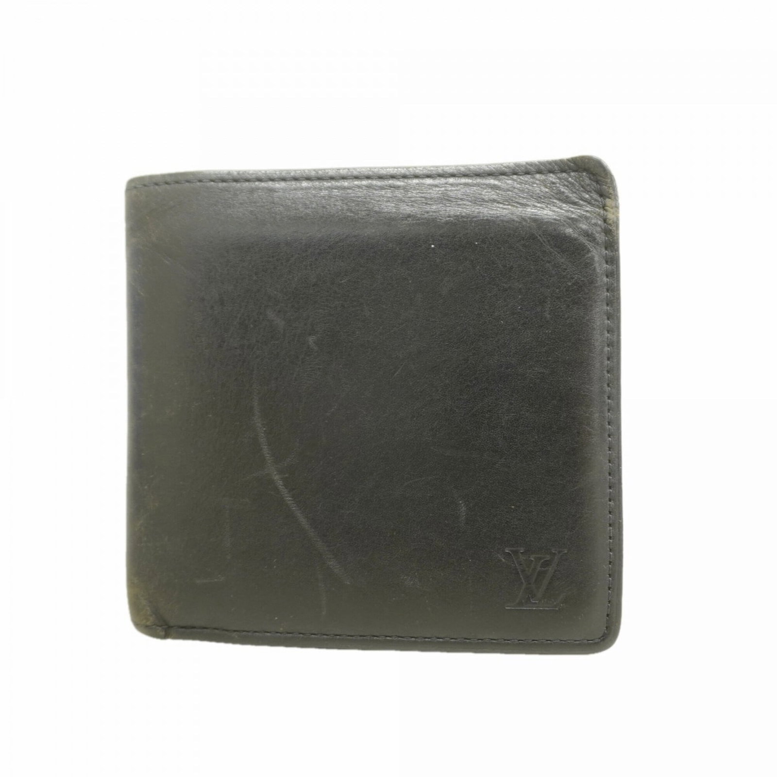 Louis Vuitton wallet bi fold: Louis Vuitton wallet bi fold Used Louis Vuitton bi-fold wallet in Noir color, with traces of usage and minor scratches. The classic design features a durable construction, suitable for everyday carry.
