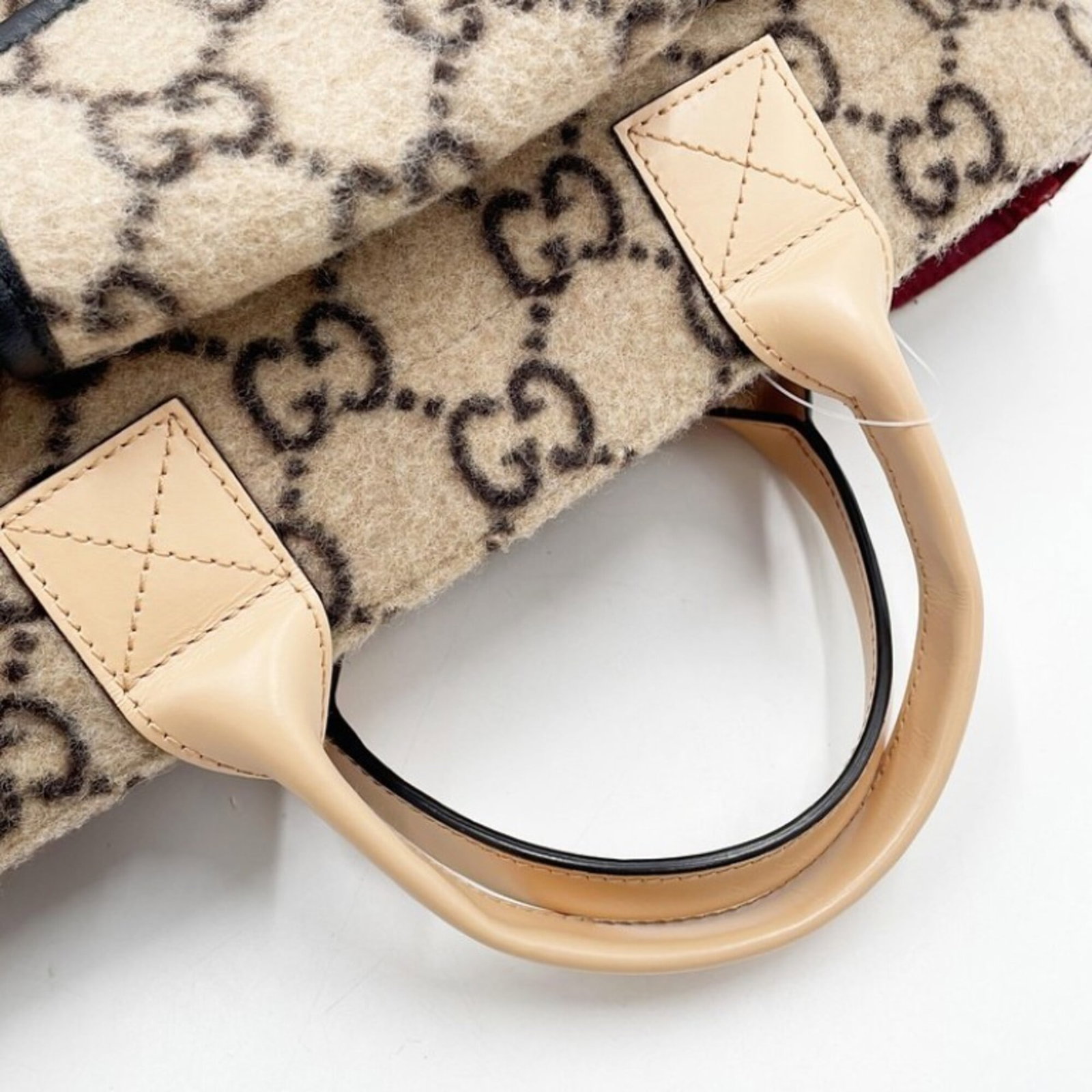 Gucci Handbag Wool Leather - 6