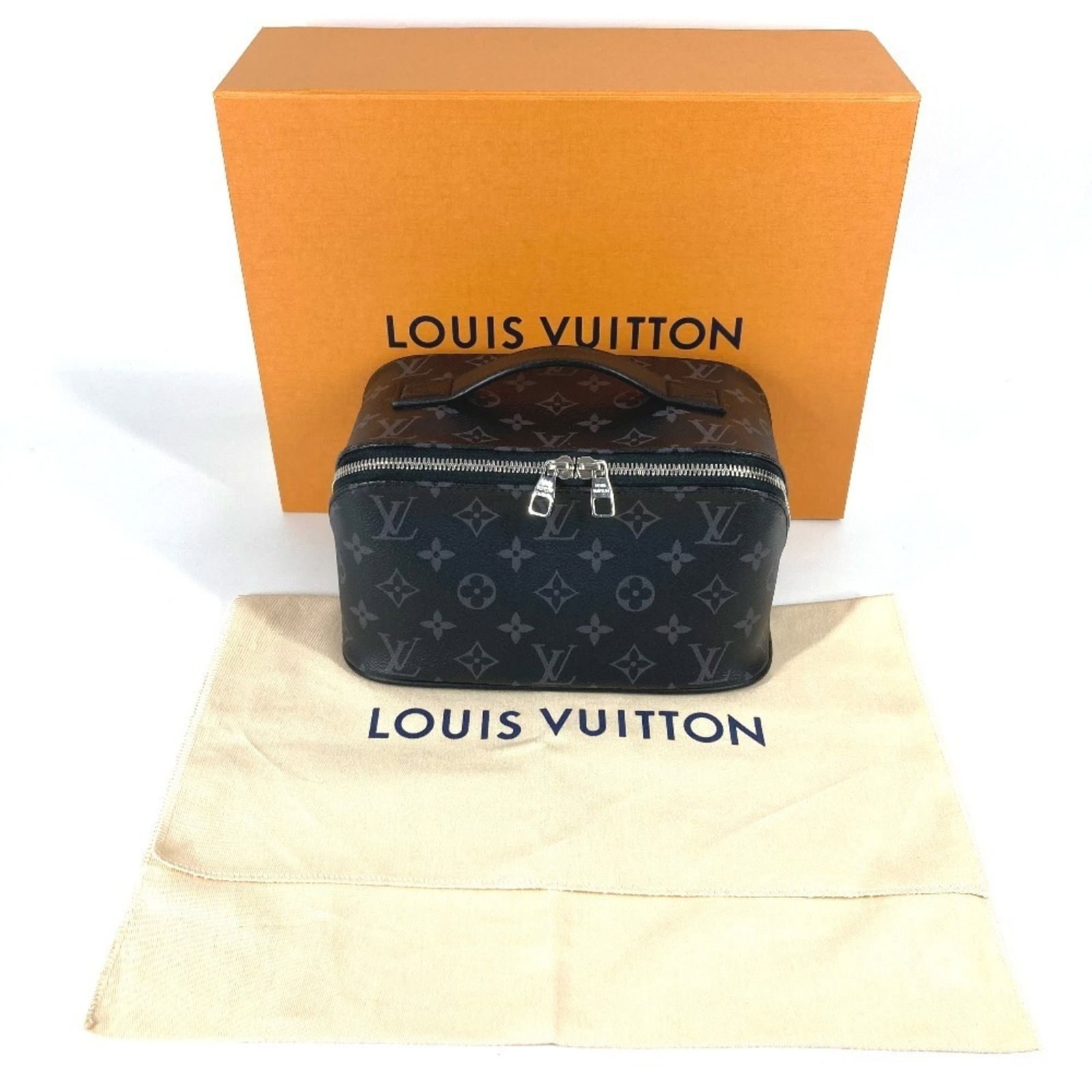 Louis Vuitton Clutch Bag Handbag Pouch Monogram Eclipse - 14