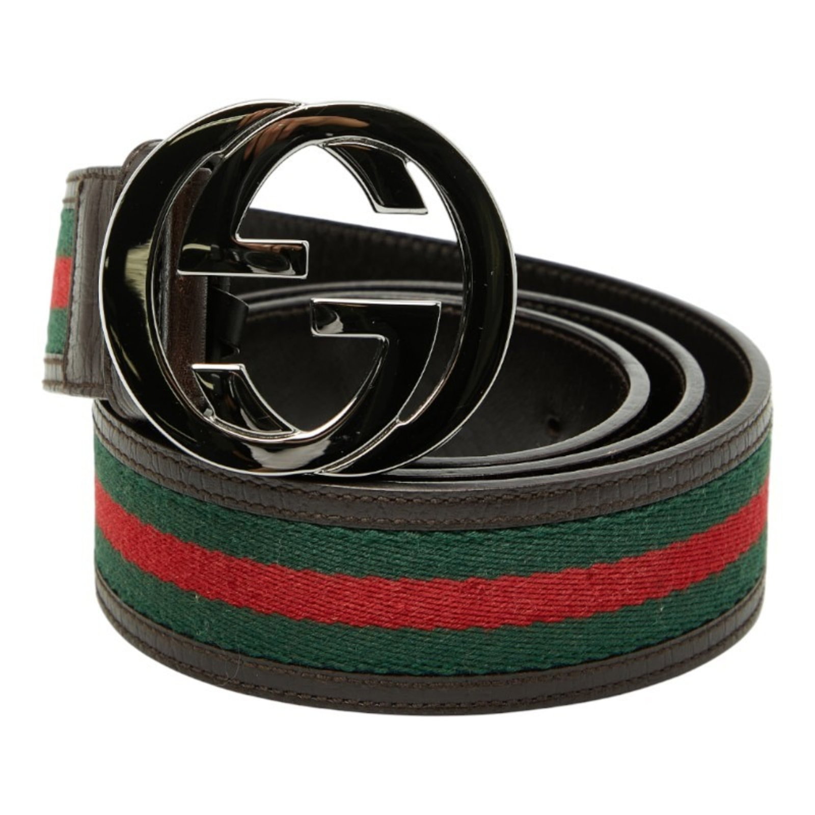 Gucci Standard Belt: Gucci Standard Belt The Gucci Standard Belt features a rich brown leather strap with multi-color accents, showcasing a classic design. With three adjustable belt holes and a length range of 88-93cm, t