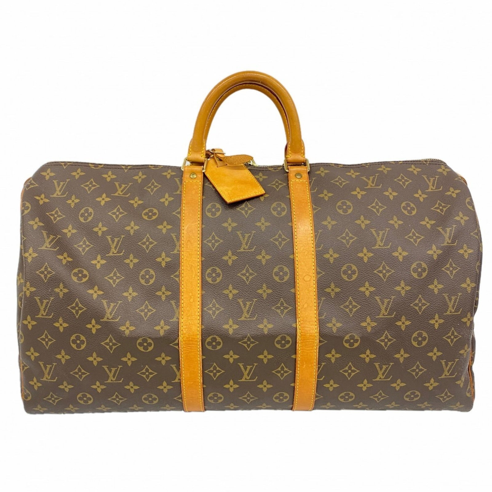 Boston Vuitton Louis: Boston Vuitton Louis Brown Louis Vuitton Boston Bag, 30.5cm x 56.5cm x 25cm, used condition with traces of usage and minor scratches/dirt. This bag bears a signature but details on its origin are not