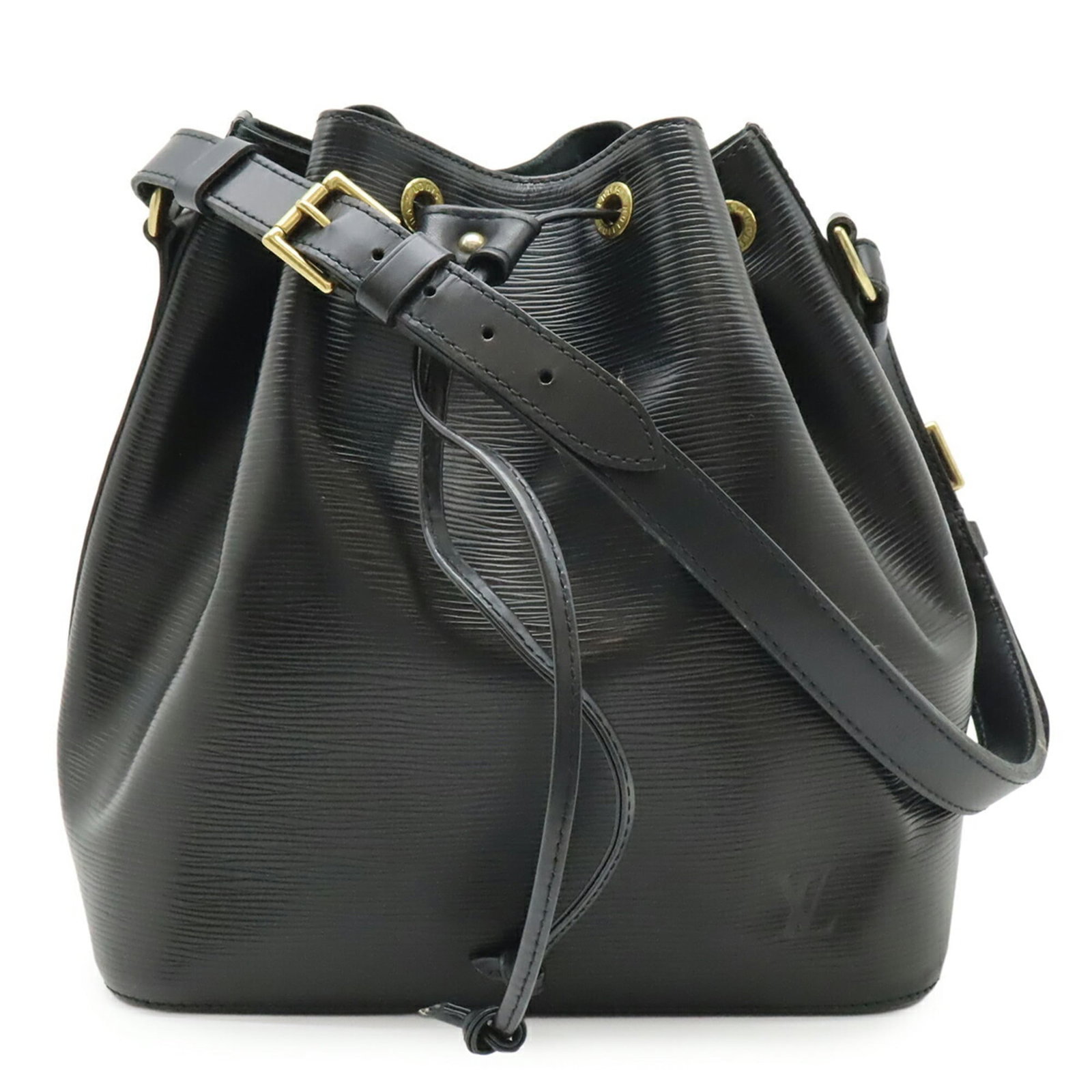 Louis Vuitton Shoulder Bag Epi Leather: Louis Vuitton Shoulder Bag Epi Leather Black Epi Leather Shoulder Bag by Louis Vuitton, with its classic design and timeless appeal, features a signature monogram pattern. Measuring 27.5cm x 25cm x 18