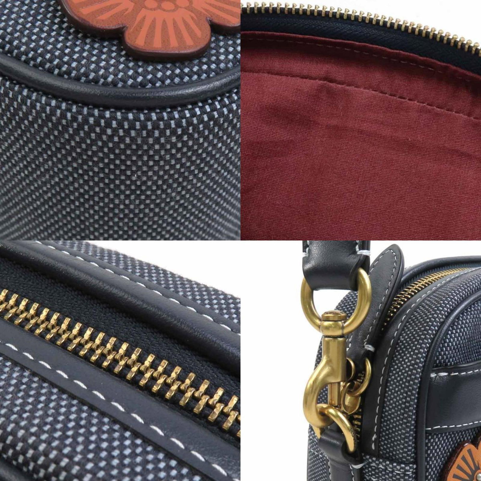 Shoulder Bag Canvas Leather - 3