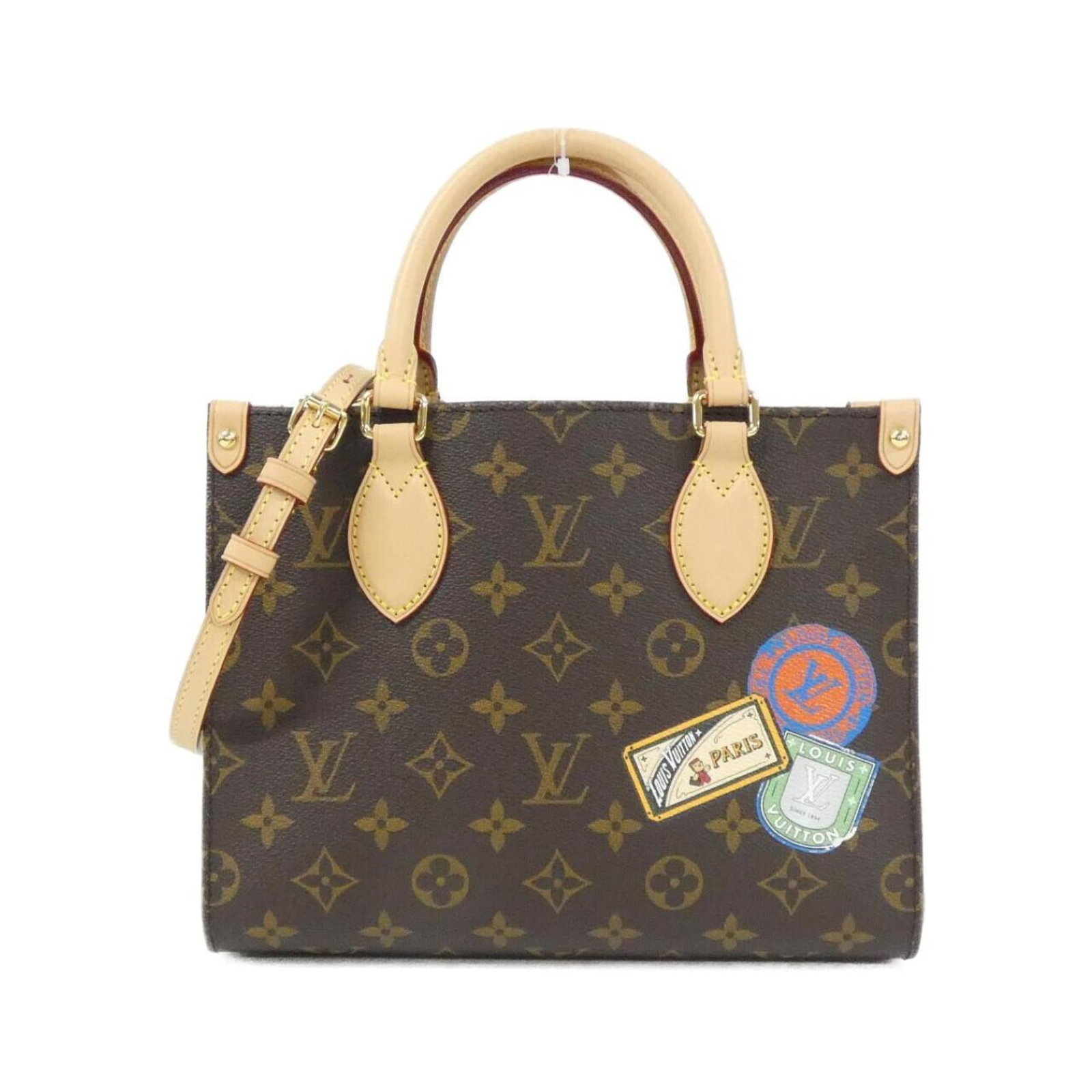 Canvas coated handbag Louis Vuitton (1 of 8)