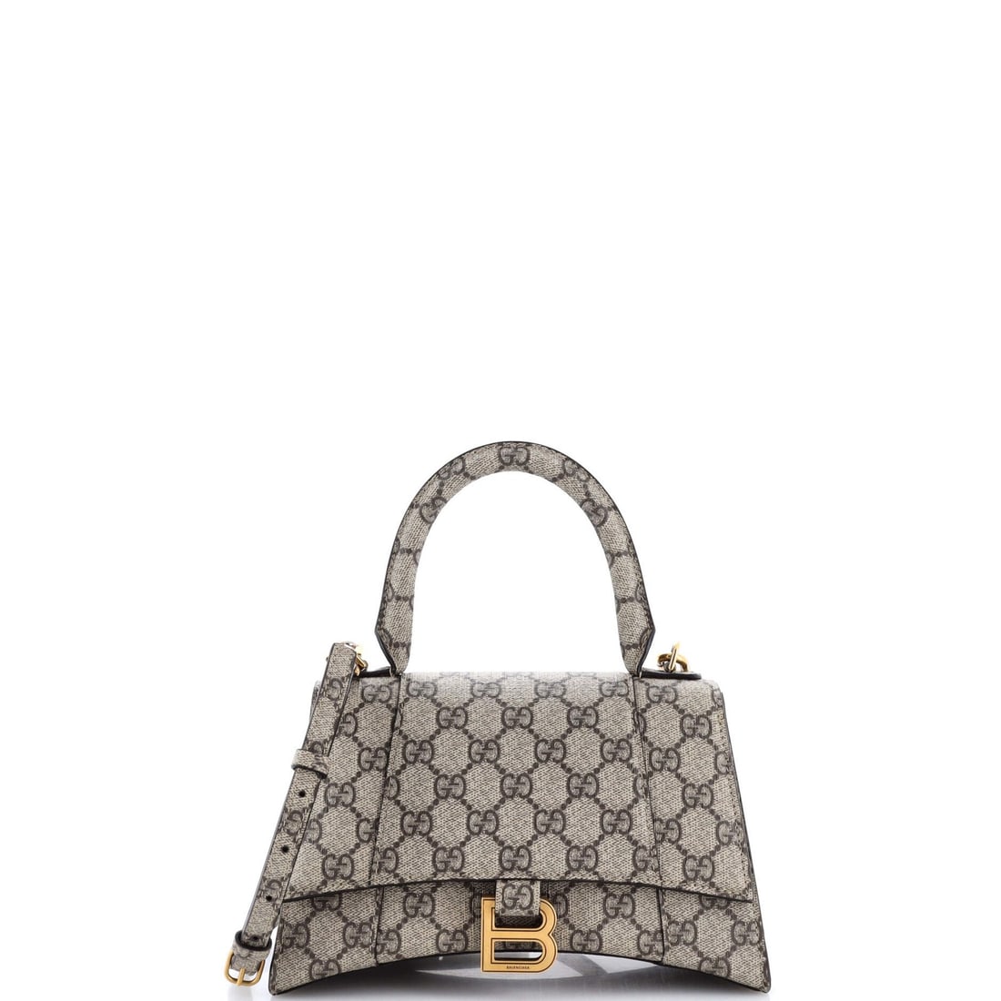 Gucci x Balenciaga The Hacker Project Hourglass Top Handle Bag GG Coated Canvas (1 of 5)