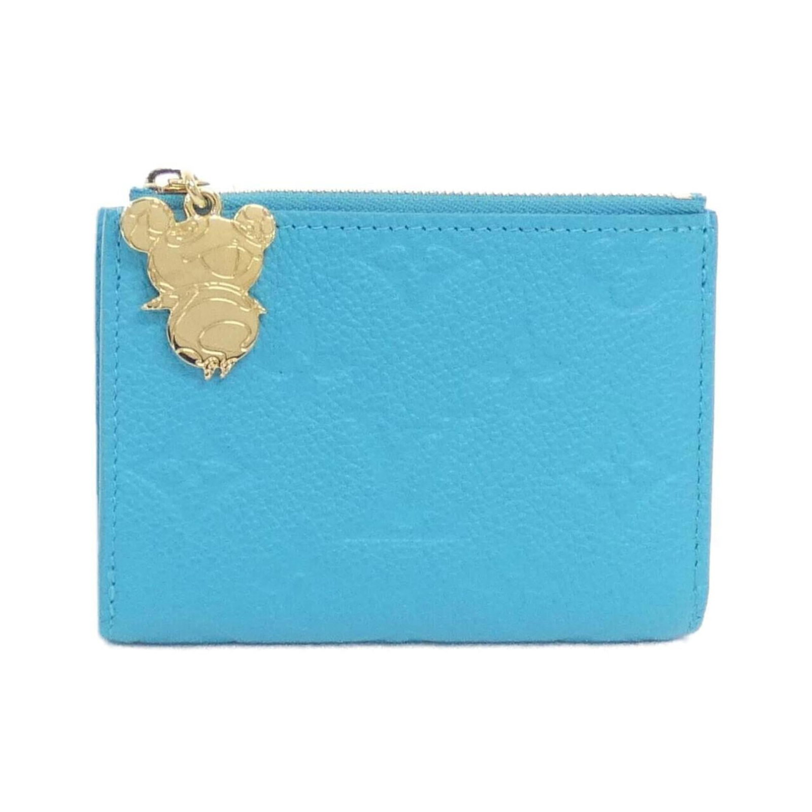Louis Vuitton Wallet (Bi-Fold) Leather: Louis Vuitton Wallet (Bi-Fold) Leather Blue Louis Vuitton bi-fold leather wallet with a classic design, made from high-quality calf leather. The item has some minor signs of usage, including scratches