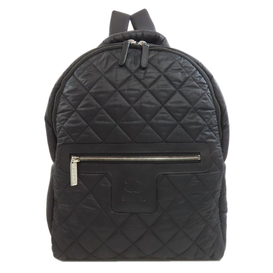 Chanel Cocoko Koon Silverhardware Backpack ? Daypack Nylon: Chanel Cocoko Koon Silverhardware Backpack ? Daypack Nylon Black Chanel Cocoko Koon Silver Hardware Backpack with Nylon Exterior. This A* Daypack features striking silver hardware accents and a