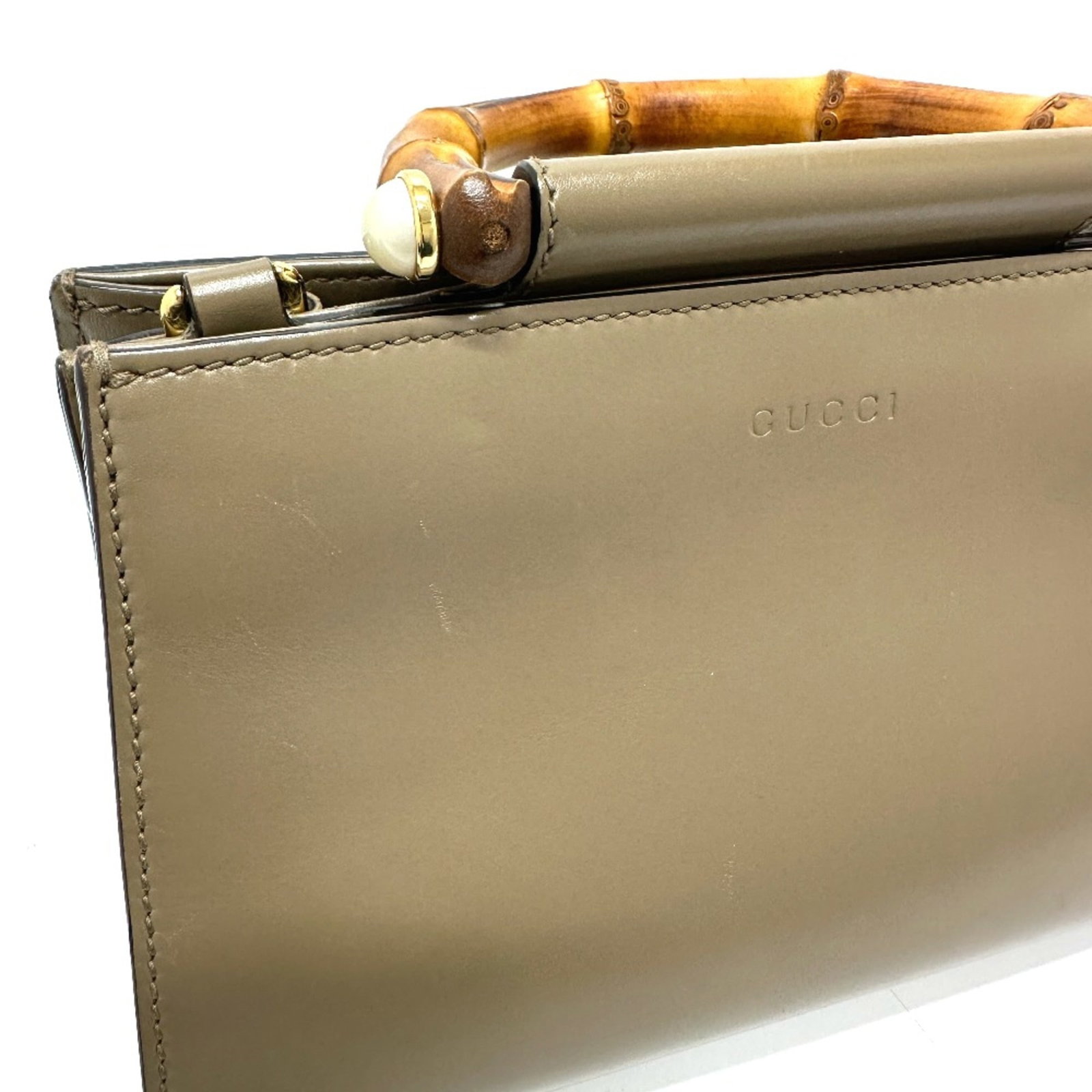 Handbag Leather Gucci - 6