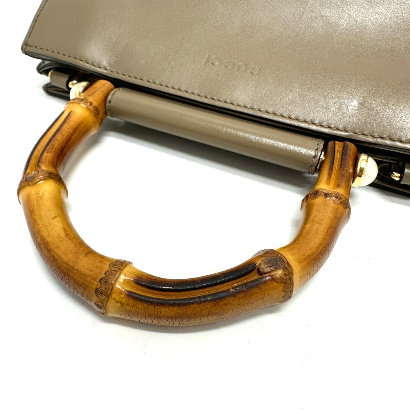 Handbag Leather Gucci - 7