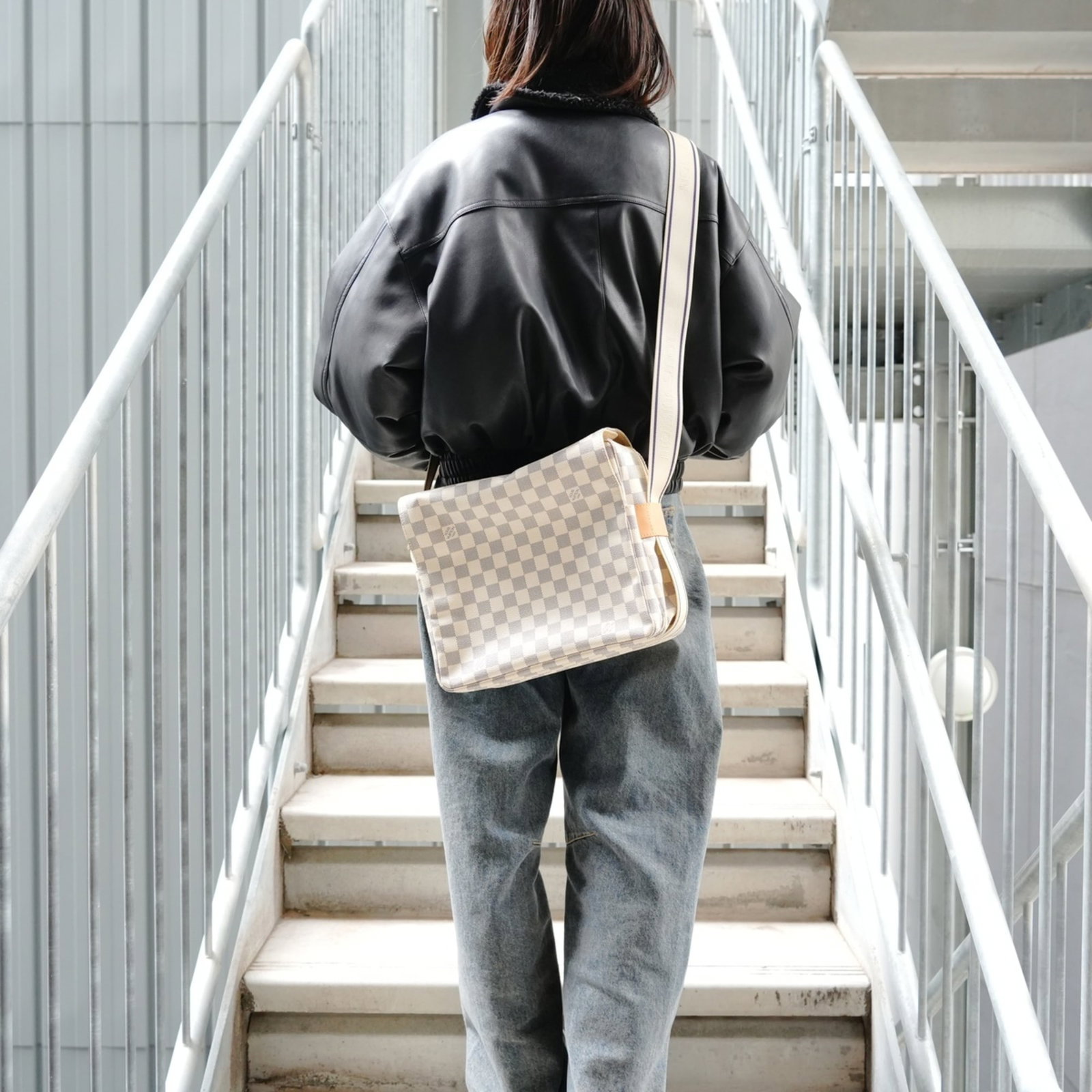 Damier Azur Louis Vuitton Shoulder Bag - 12