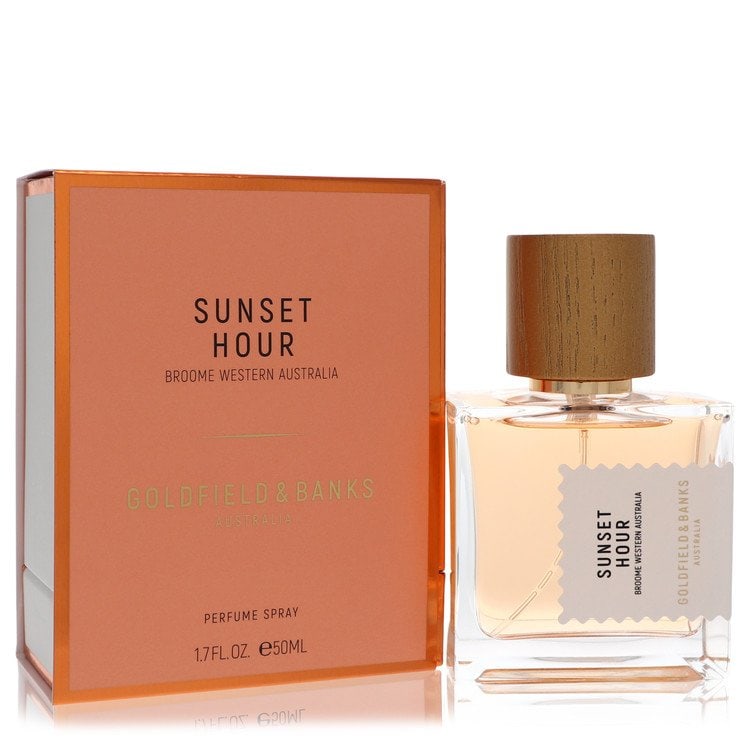 Goldfield & Banks Sunset Hour Cologne By Goldfield & Banks Perfume Spray (Unisex): Goldfield & Banks Sunset Hour Cologne By Goldfield & Banks Perfume Spray (Unisex) 1.7 oz Goldfield & Banks Sunset Hour Cologne Spray, a unisex fragrance designed as a cologne for men, features a