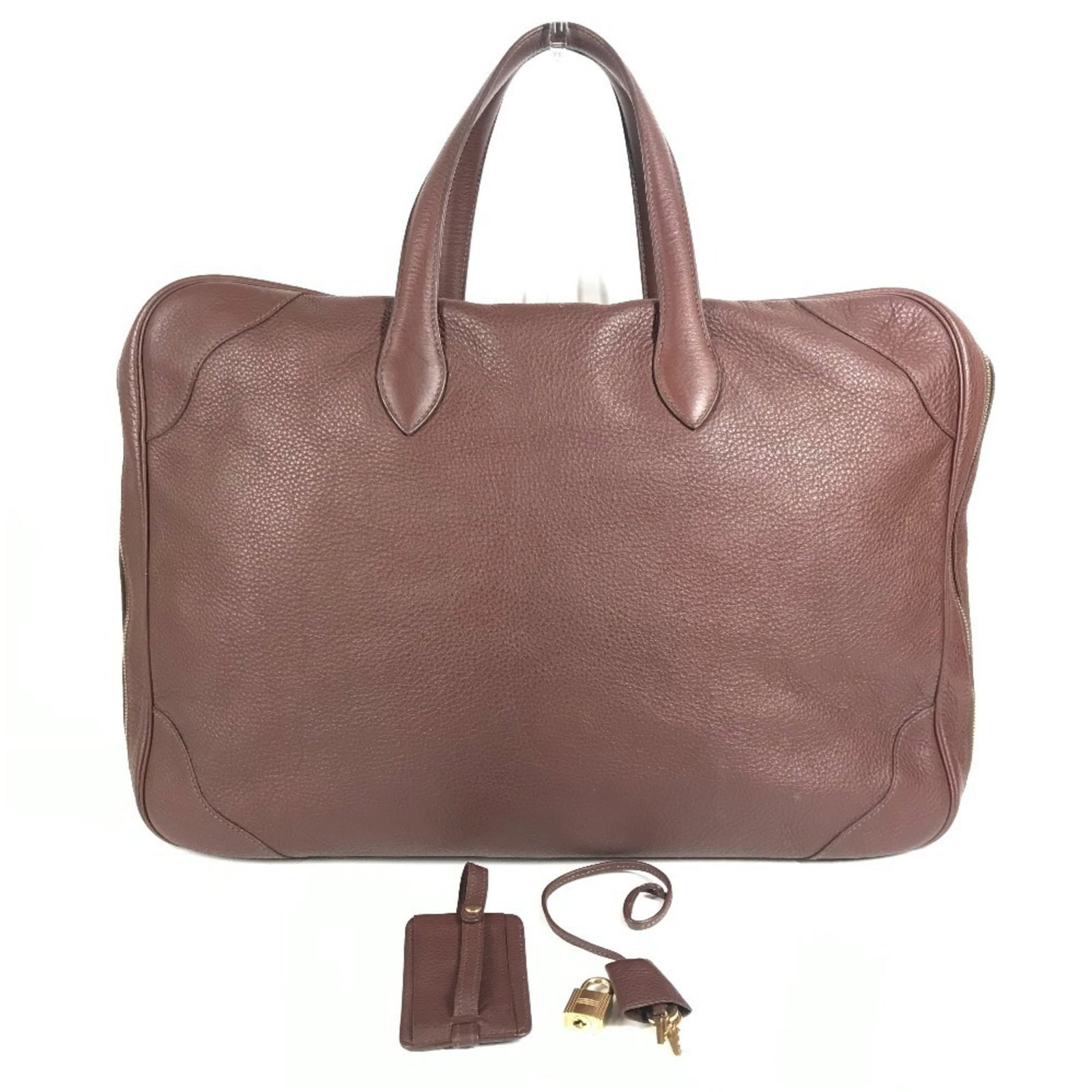 Boston Bag Handbag Leather Taurillon Clemence Hermes (1 of 18)