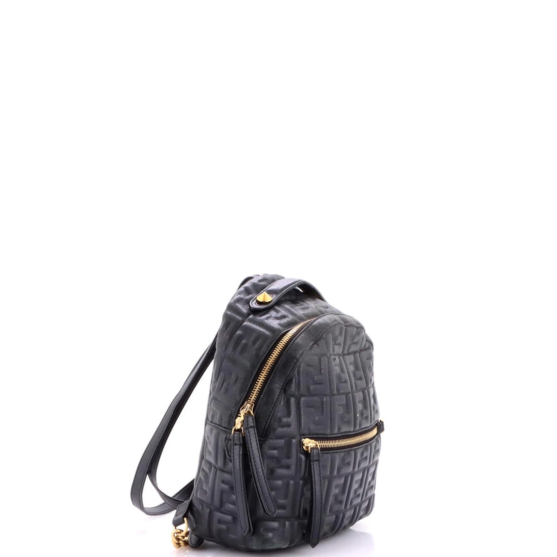 Fendi Zucca Embossed Leather Backpack Mini By - 2