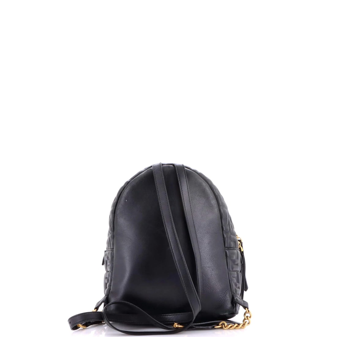 Fendi Zucca Embossed Leather Backpack Mini By - 3