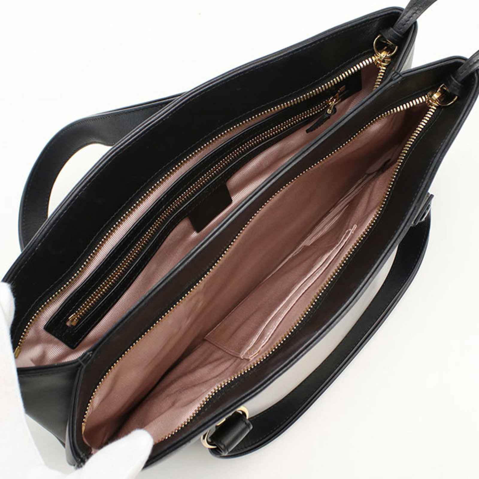 Handbag Leather Gucci - 3