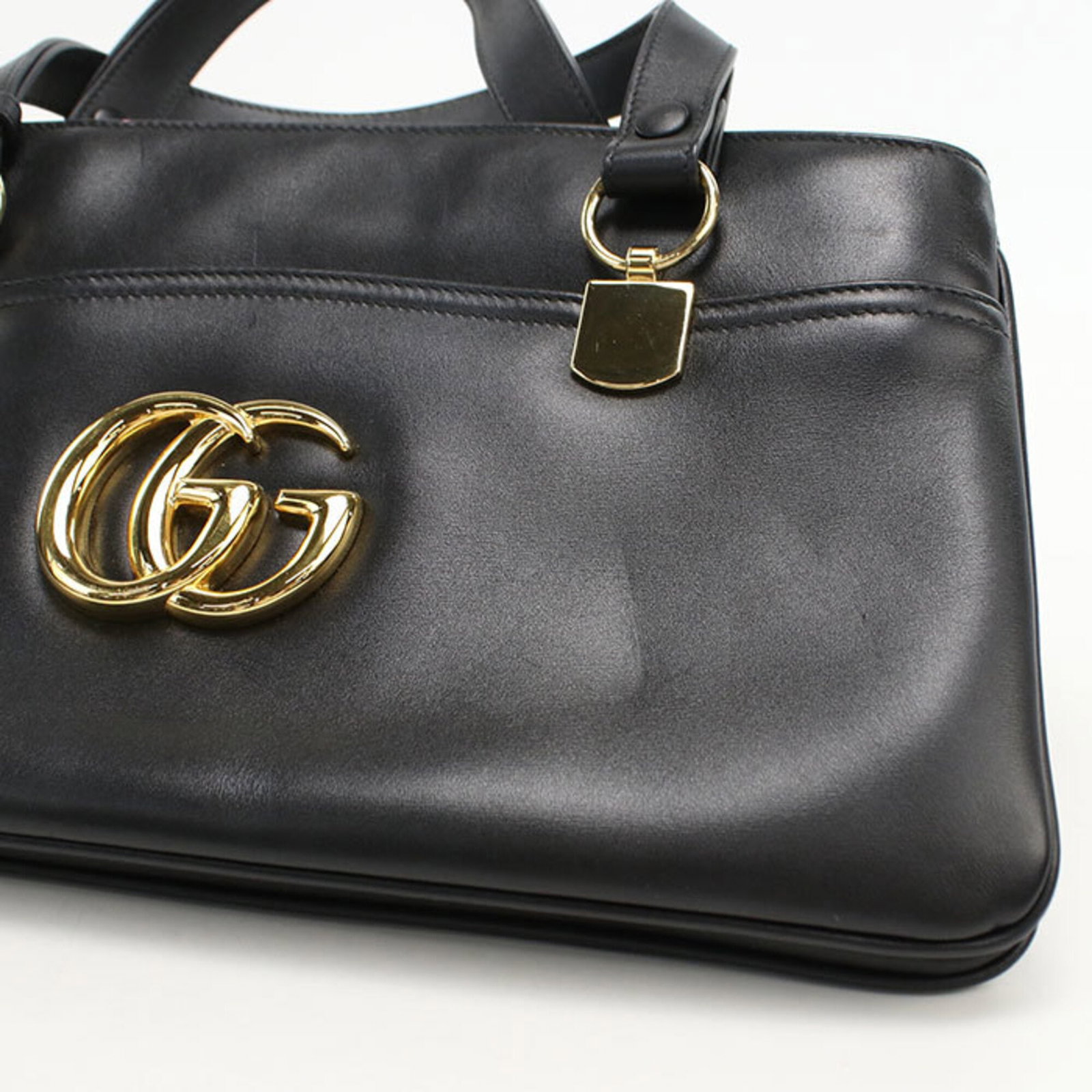 Handbag Leather Gucci - 5