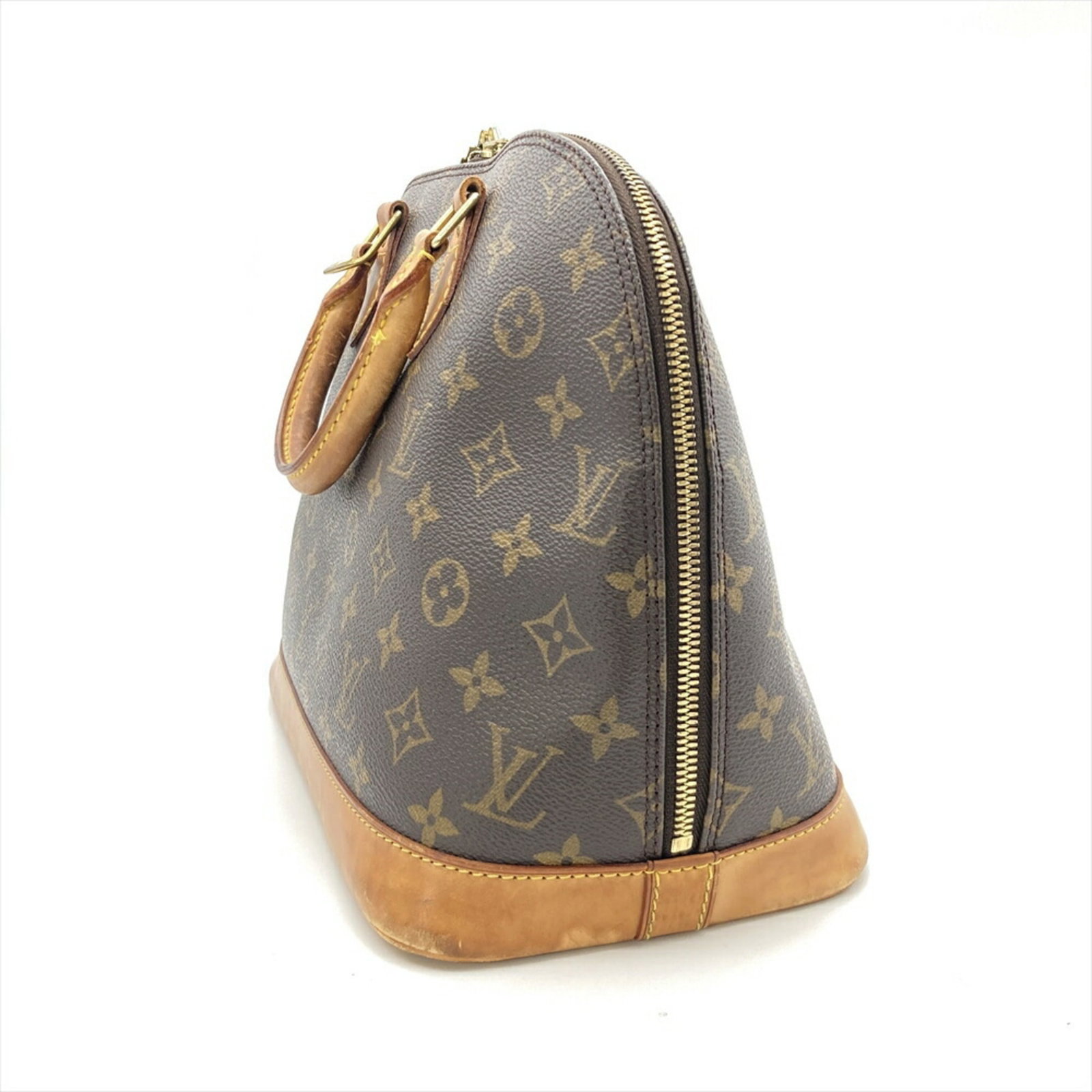 Canvas monogram handbag Vuitton Louis - 3