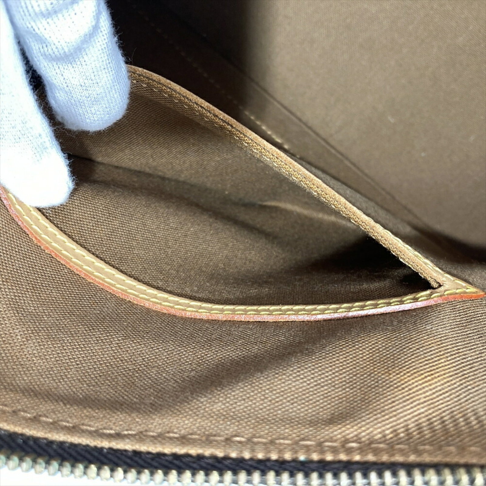 Canvas monogram handbag Vuitton Louis - 9