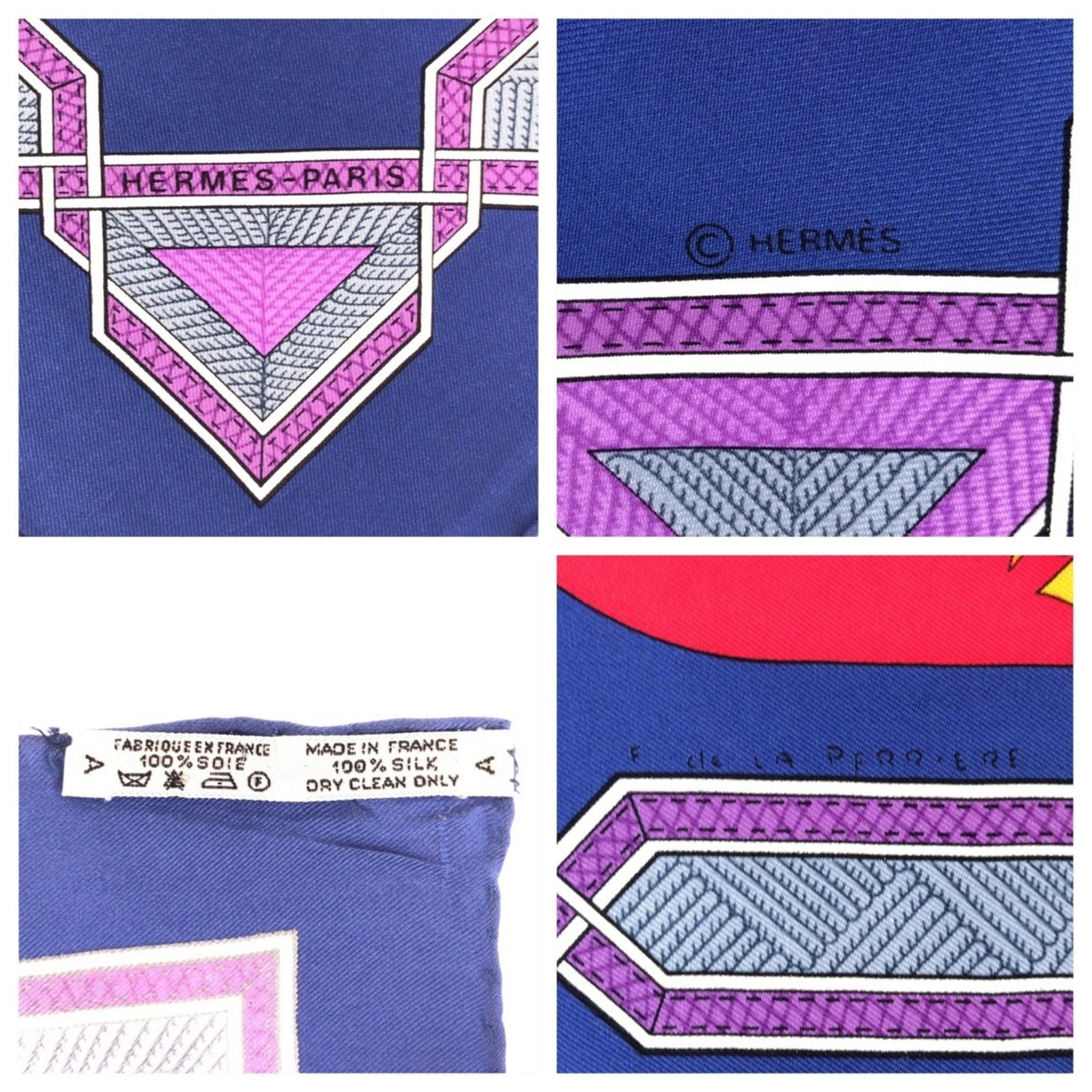 Silk Hermes Scarf - 4