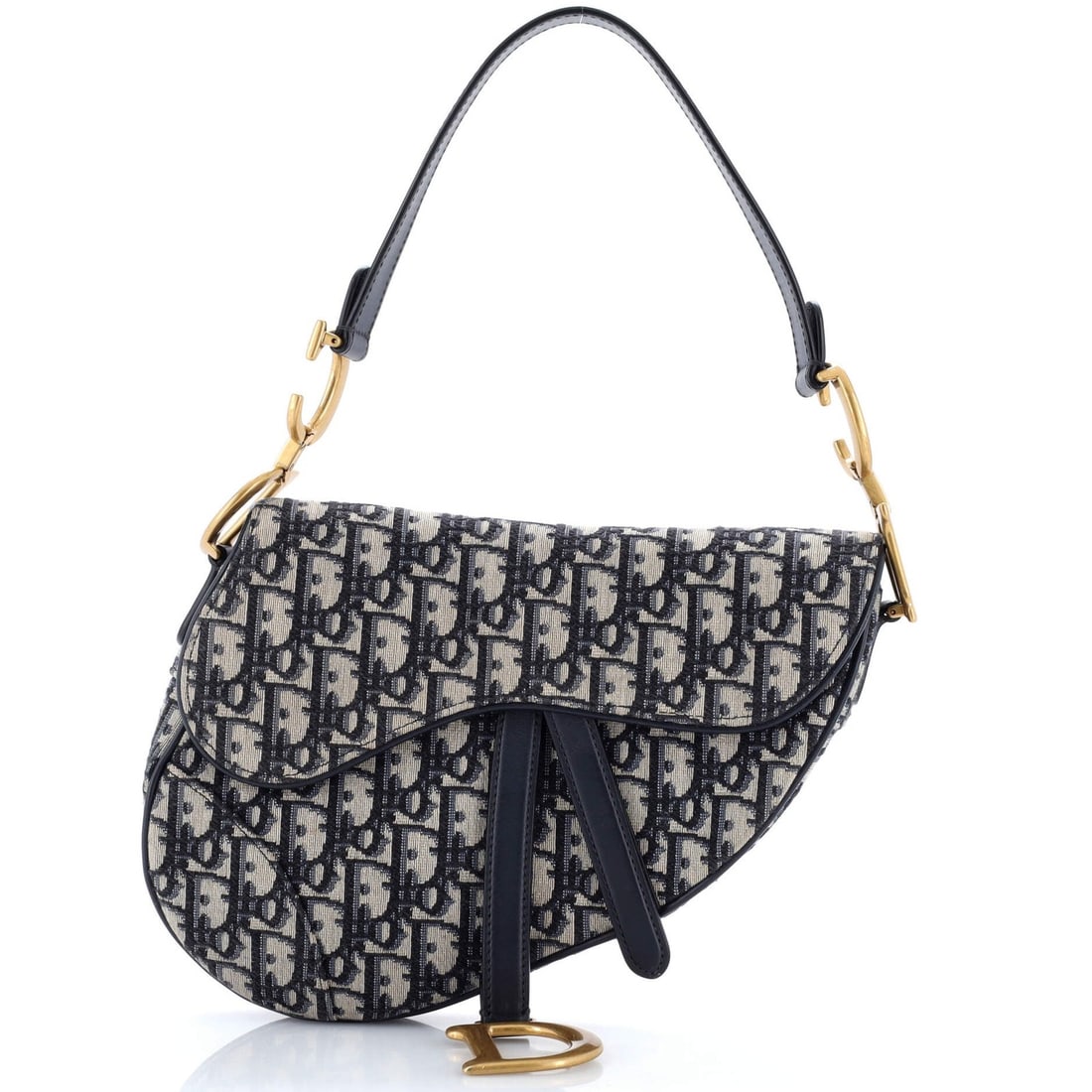 Canvas saddle handbag medium Christian Dior (1 of 5)