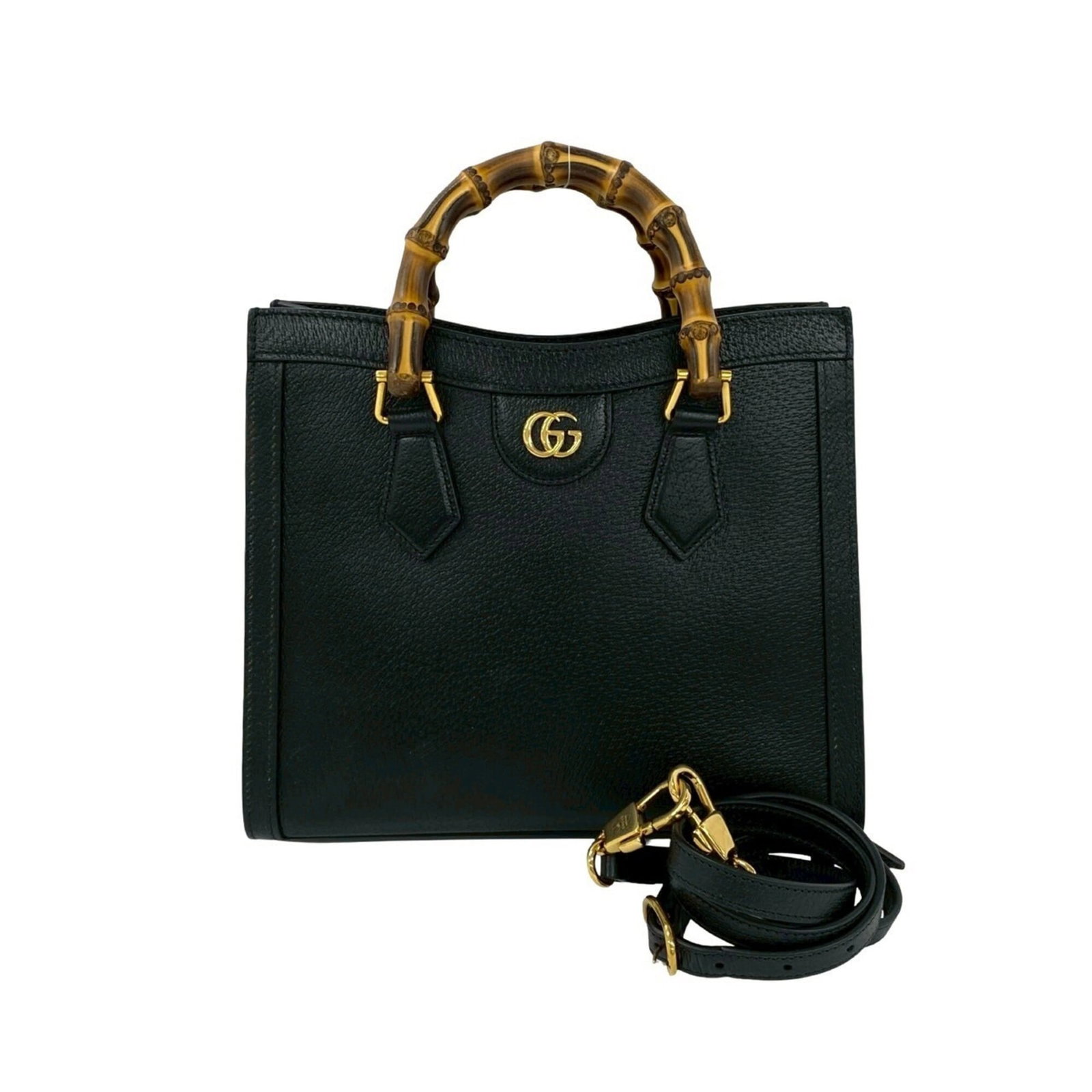 Shoulder bag leather handbag Gucci: Shoulder bag leather handbag Gucci Black leather shoulder bag from Gucci, measuring 23cm x 27cm x 9.5cm, with hardly any traces of usage, presented in like new condition. This used item features high-