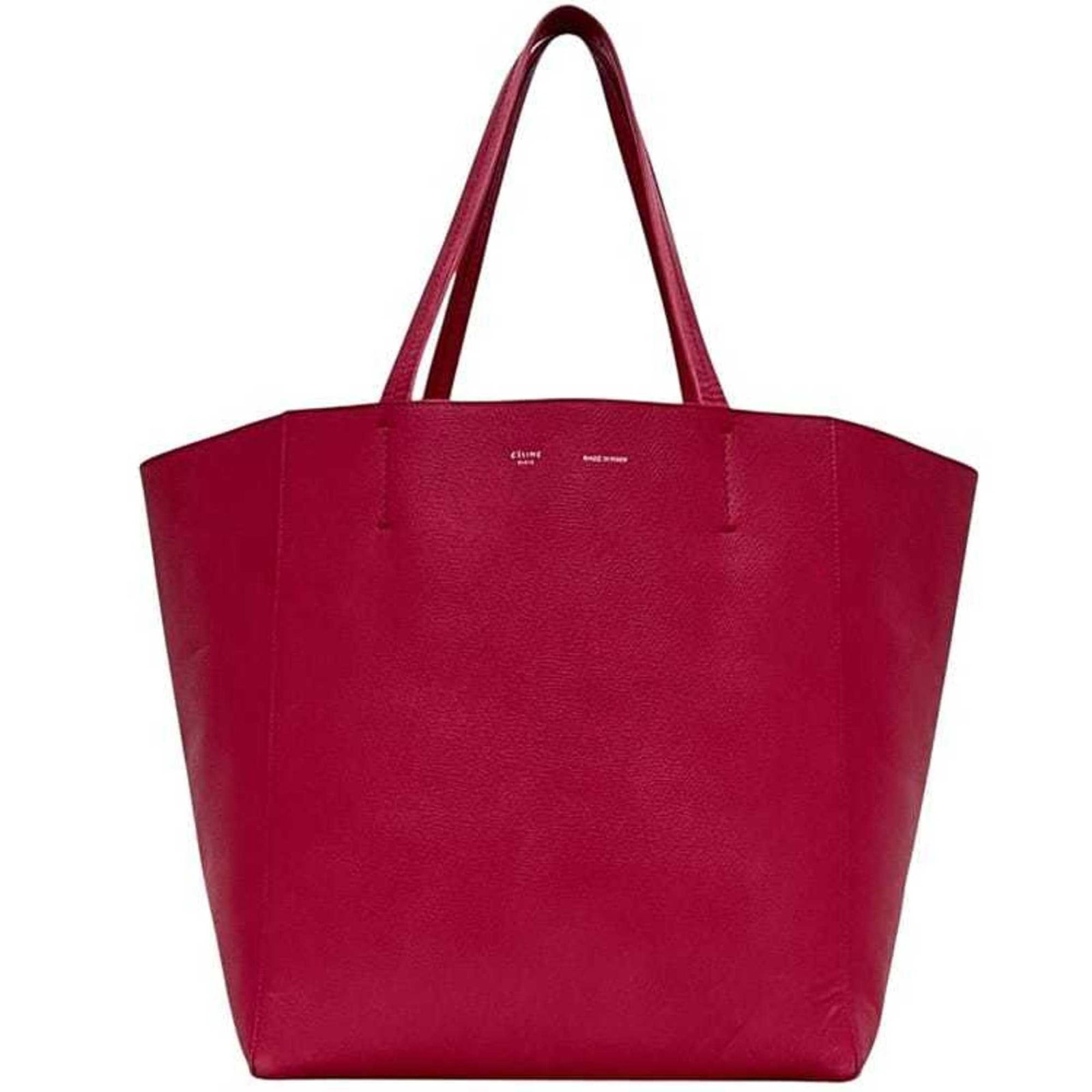 Celine Tote Bag Leather: Celine Tote Bag Leather Pink Celine Leather Tote Bag, 30.5cm x 47.5cm x 17cm, used condition with traces of usage and minor scratches/dirt. This leather tote bag features a classic design and pink