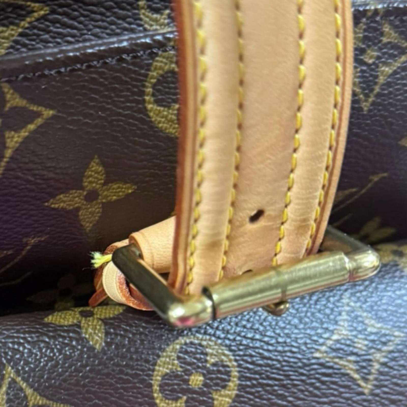 Canvas monogram handbag Vuitton Louis - 12
